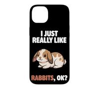 J'aime Vraiment Les Lapins Ok Animal Cute Mini Lop Rabbit Coque pour iPhone 14 Plus