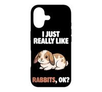 J'aime Vraiment Les Lapins Ok Animal Cute Mini Lop Rabbit Coque pour iPhone 17