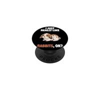 J'aime Vraiment Les Lapins Ok Animal Cute Mini Lop Rabbit PopSockets PopGrip Adhésif