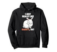 J'aime Vraiment Les Lapins Ok Animal English Angora Rabbit Sweat à Capuche