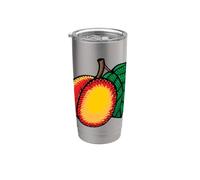 J'aime vraiment les nectarines - Nectarine et pêche Gobelet isotherme en acier inoxydable double paroi