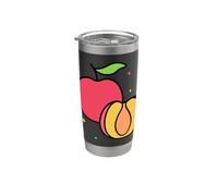 J'aime vraiment les nectarines - Nectarine et pêche Gobelet isotherme en acier inoxydable double paroi