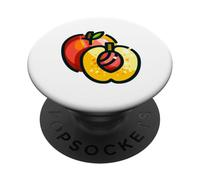 J'aime Vraiment Les Nectarines - Nectarine et pêche PopSockets PopGrip Adhésif
