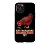 J'aime Vraiment Les Poulets Ok Farm Rhode Island Chicken Coque pour iPhone 11 Pro