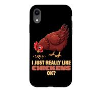 J'aime Vraiment Les Poulets Ok Farm Rhode Island Chicken Coque pour iPhone XR