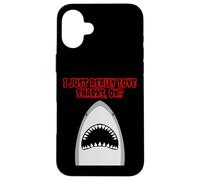 J'aime Vraiment Les Requins Coque pour iPhone 16 Plus