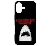 J'aime Vraiment Les Requins Coque pour iPhone 17