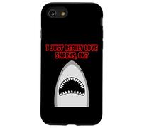 J'aime Vraiment Les Requins Coque pour iPhone SE (2020) / 7/8