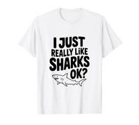 J'aime Vraiment Les Requins, d'accord ? Amoureux des Requins T-Shirt Graphique avec Valeur