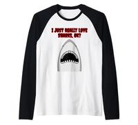 J'aime Vraiment Les Requins Manche Raglan