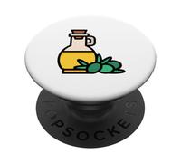 J'aime Vraiment l'huile d'olive : Foodie Chef Cook Cooking PopSockets PopGrip Adhésif