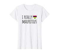 J'aime Vraiment l'île Maurice T-Shirt Graphique avec Valeur
