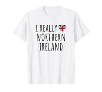 J'aime Vraiment l'Irlande du Nord T-Shirt Graphique avec Valeur
