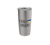 J'aime vraiment l'Ukraine Gobelet isotherme en acier inoxydable double paroi