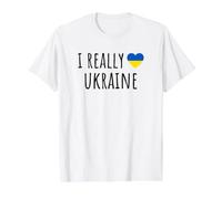 J'aime Vraiment l'Ukraine T-Shirt Graphique avec Valeur
