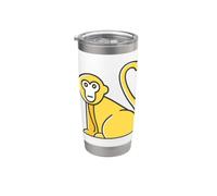 J'aime vraiment Macaque Monkey Macaques Gobelet isotherme en acier inoxydable double paroi
