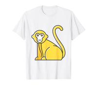 J'aime Vraiment Macaque Monkey Macaques T-Shirt Graphique avec Valeur, Homme, Blanc, XL