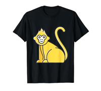J'aime Vraiment Macaque Monkey Macaques T-Shirt Graphique avec Valeur, Homme, Noir, L