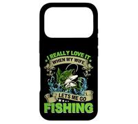 J'aime Vraiment Quand ma Femme me Laisse Aller à la pêche Coque pour iPhone 17 Pro
