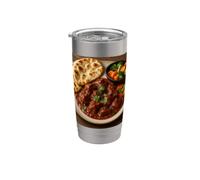 J'aime vraiment Rogan Josh Indian Food Wazwan Gobelet isotherme en acier inoxydable double paroi