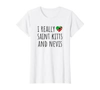 J'aime Vraiment Saint-Kitts-et-Nevis T-Shirt Graphique avec Valeur