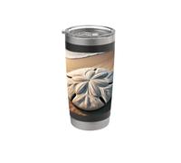 J'aime vraiment Sand Dollars Sand Dollar Gobelet isotherme en acier inoxydable double paroi