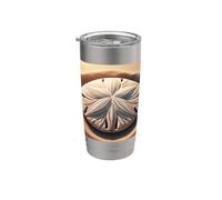 J'aime vraiment Sand Dollars Sand Dollar Gobelet isotherme en acier inoxydable double paroi