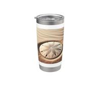 J'aime vraiment Sand Dollars Sand Dollar Gobelet isotherme en acier inoxydable double paroi
