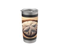 J'aime vraiment Sand Dollars Sand Dollar Gobelet isotherme en acier inoxydable double paroi