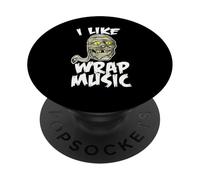 J'aime Wrap Music Funny Halloween Mummy PopSockets PopGrip Adhésif