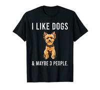 J'Aime Yorkshire Terrier Et Peut-Être 3 Personnes T-Shirt