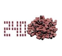 Jaimela 100 Pièces Embouts de Ponceuse Embouts, #240 Manchons de Ponsage pour Polir des Ongles, Bandes de Ponçage pour Manucure Pédicure