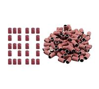 Jaimela 100 Pièces Embouts de Ponceuse Embouts, #80 Manchons de Ponsage pour Polir des Ongles, Bandes de Ponçage pour Manucure Pédicure