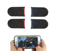 Jaimela 4 Pièces Gants de Jeu Mobile, Manche de Doigt de Jeu Antidérapant, Anti-Transpiration Respirant Finger Manches Écran Tactile Tir et Visée Sensibles pour Jeux de Téléphones