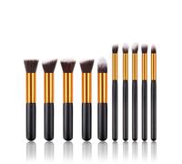 Jaimela Pinceaux Maquillages 10 Pcs Set, Pinceaux Maquillages Professionnel pour Fond De Teint, pour Fond De Teint, Blush, Fard à Paupières