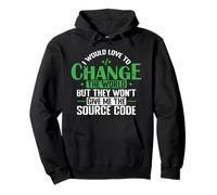 J'aimerais Changer Le Monde avec Le Code Source Sweat à Capuche
