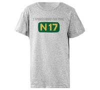 J'aimerais Être sur La N17 - Musique Irlandaise - Saw Doctors T-Shirt Enfant Basic Coton Gris