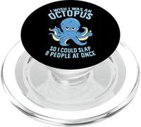 J'aimerais être Une gifle de Pieuvre 8 Personnes à la Fois PopSockets PopGrip pour MagSafe