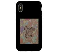 J'Aimerais Que Tu Sois Ici Destin Floride Fresque Art De Rue Coque pour iPhone X/XS