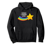J'aimerais Savoir Moins drôle Shooting Star Rainbow Sweat à Capuche