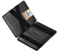Jaimie Jacobs ® Magic Wallet Flap Boy Slim, l'Original, Portefeuille Magique pour Homme, Cuir Vache Italien, Porte Monnaie Mince, RFID Blocage, Porte Billet
