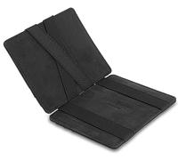 Jaimie Jacobs ® Magic Wallet Flap Boy Slim, l'Original, Portefeuille Magique pour Homme, Cuir Vache Italien, Porte Monnaie Mince, RFID Blocage, Porte Billet (Cuir de Buffle Noir)