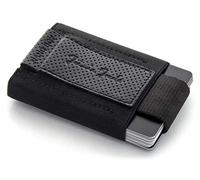 Jaimie Jacobs Portefeuille Homme Nano Boy Portefeuilles Minimaliste Porte-Monnaie Fin Mini Wallet Porte-Carte Pince à Billets (Gaufrage de Trou)