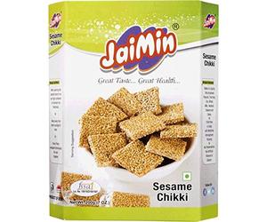 Jaimin Sesame Chikki (croustillant de graines de sésame) - 200 g - Lot de 3
