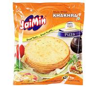 Jaimin Whole Wheat Pizza Khakhra (collation de blé au goût de pizza) - 200 g - Lot de 4