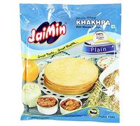 Jaimin Whole Wheat Plain Khakhra (collation de blé au goût de blé) - 200 g - Lot de 4