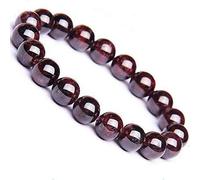 Jaipur Gems Mart Bracelet Grenat AAA Naturel Bracelet Extensible | 7-7,5? Longueur Bracelet Grenat Bracelet Pierres précieuses | Bracelet Unisexe | 10mm Forme Ronde Perles | Bracelet Hommes Perles