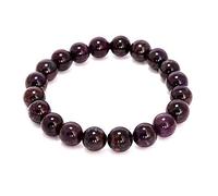 Jaipur Gems Mart Naturel AAA sugilite Bracelet Extensible | 7-7,5? Longueur Bracelet sugilite Pierres précieuses | Bracelet Unisexe | 10mm Forme Ronde Perles | Bracelet Hommes Perles