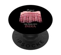 Jaipur Rajasthan Pink City Golden Triangle India Travelers PopSockets PopGrip Adhésif