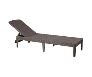 Jaipur Sun Lounger Transat Rotin Marron CURVER OUTDOOR 237958